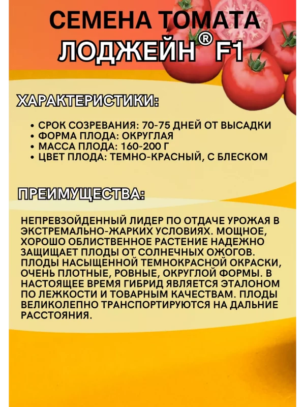 Лоджейн F1 семена томата
